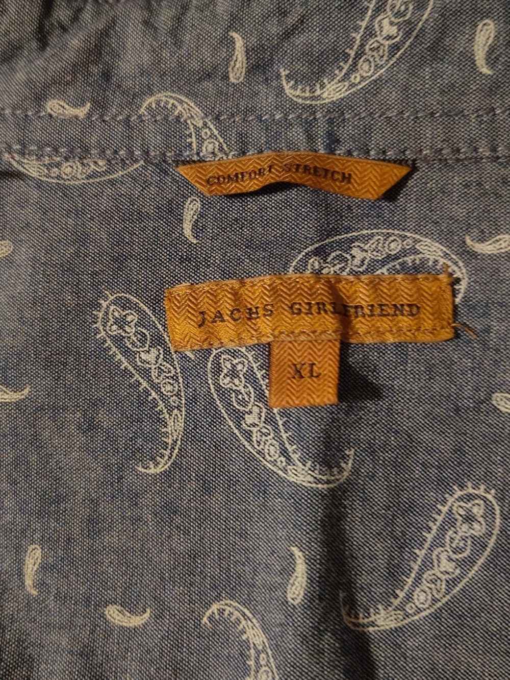 XL JACHS Girlfriend Super-Soft Flannel Red and Navy Plaid Button-Down Shirt - Picture 8 of 13